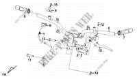 CABLE SWITCH HANDLE LEAVER voor SYM ALLO GT 50 (25 KMH) (AJ05W9-NL) (L3-L4) 2014