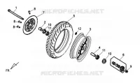 VOORWIEL  50 sym-motorfietsen 2014 ALLO GT 50 (25 KMH) (AJ05W9-NL) (L3-L4) 29