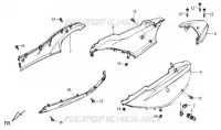 ACHTERDRAGER / BODY COVER voor SYM MASK 50 (BF05W2-6) (K3) 2003