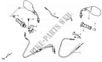 BRAKE CABLE.BACK MIRROR voor SYM MASK 50 (BF05W2-6) (K3) 2003