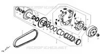 DRIVEN FACE voor SYM MASK 50 (BF05W2-6) (K3) 2003