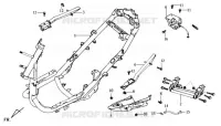 FRAME BODY   ENGINE HANGER voor SYM MASK 50 (BF05W2-6) (K3) 2003