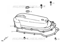LEFT SIDE COVER voor SYM MASK 50 (BF05W2-6) (K3) 2003