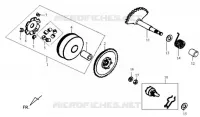 RIJ KICKSTARTER voor SYM MASK 50 (BF05W2-6) (K3) 2003