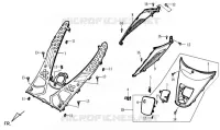 VLOERPANEEL voor SYM MASK 50 (BF05W2-6) (K3) 2003