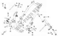 FRAME BODY   ENGINE HANGER voor SYM MIO 50 (45 KMH) (HU05WA-6) (L1-L4) 2013