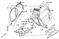 FRONT COVER - HEAD LIGHT  50 sym-motorfietsen 2013 MIO 50 (45 KMH)(HU05WA-F) (K9-L4) 37