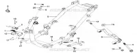 FRAME BODY - ENGINE HANGER  50 sym-motorfietsen 2008 MIO 50 (HU05W6-6) (K6-K8) 38