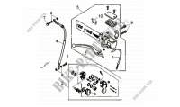 FRONT BRAKE ASSEMBLY voor SYM JET 14 50 (XC05W2-NL) (E5) (M1) 2021