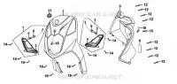 VOORKAP  50 sym-motorfietsen 2009 ORBIT II (25 KMH) 50 (AE05W1-6) (K9-L5) 34