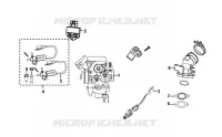 CARBURATEUR  50 sym-motorfietsen 2019 ORBIT III 50  (45 KMH) (XE05W1-EU) (L8-M0) 17