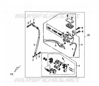 VOORREM HOOFDCILINDER  50 sym-motorfietsen 2009 SYMPHONY 50 (45KMH) (AY05W-T) (K9) 25