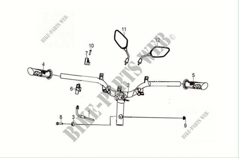 CABLE   SWITCH   HANDLE LEVER voor SYM SYMPHONY 50 (XF05W1-EU) (E5) (M1) 2021
