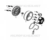 AC GENERATOR ASSY voor SYM SYMPHONY SR 50 (AZ05W5-T) (L6) 2016