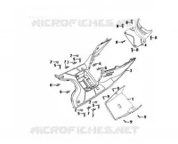 FLOOR PANEL   CENTER COVER voor SYM SYMPHONY SR 50 (AZ05W5-T) (L6) 2016