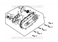 LINKER CARTERDEKSEL voor SYM SYMPHONY SR 50 (AZ05W5-T) (L6) 2016