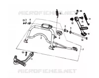 MAIN STAND   KICK STARTER ARM voor SYM SYMPHONY SR 50 (AZ05W5-T) (L6) 2016
