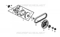 MOVABLE DRIVE FACE  voor SYM SYMPHONY SR 50 (AZ05W5-T) (L6) 2016