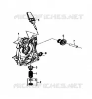 RECHTER CARTERDEKSEL voor SYM SYMPHONY SR 50 (AZ05W5-T) (L6) 2016