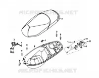 SEAT   REAR GRIP voor SYM SYMPHONY SR 50 (AZ05W5-T) (L6) 2016