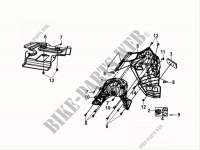 REAR FENDER   REAR INNER FENDER voor SYM MAXSYM 400 EFI ABS (LX40A2-6) (L2-L4) 2012