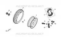 ACHTERWIEL voor SYM CELLO ALLO 125 (AJ12W1-6) (L1) 2011
