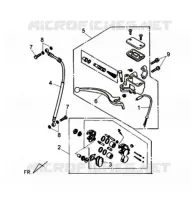 FRONT BRAKE ASSEMBLY voor SYM CELLO ALLO 125 (AJ12W1-6) (L1) 2011