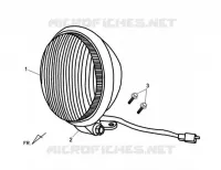 KOPLAMP COMPLEET voor SYM CELLO ALLO 125 (AJ12W1-6) (L1) 2011