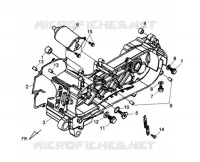 LEFT CRANK CASE voor SYM CELLO ALLO 125 (AJ12W1-6) (L1) 2011