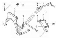 SIDE STANDS   KICK LEVER voor SYM MAXSYM 400 I (LX40A3H-6) (L5) 2015