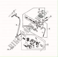 VOOR ACHTERREM voor SYM FIDDLE II 125S (AX12W1-6) (L0-L4) 2014