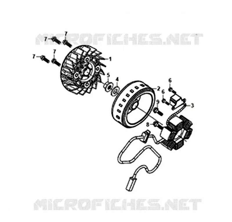 AC GENERATOR ASSY SYM scooter 125 2019 FNX 125 (GC12G1-EU) (L9)  FNX 125 (GC12G1-EU) (L9)