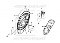 BAGAGEBOX voor SYM GTS 125 EFI (LN12W1-F) (L2) 2012