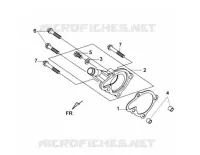 DEKSEL VAN DE WATERPOMP voor SYM GTS 125 EFI (LN12W1-F) (L2) 2012