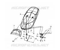 DUO ZADEL voor SYM GTS 125 EFI (LN12W1-F) (L2) 2012