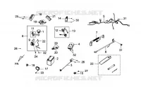 ELEKTRISCHE ONDERDELEN voor SYM GTS 125 EFI (LN12W1-F) (L2) 2012