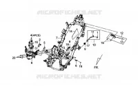 FRAME LICHAAM voor SYM GTS 125 EFI (LN12W1-F) (L2) 2012