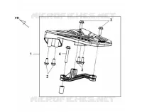 HOOGSTE KOFFER BEUGEL voor SYM GTS 125 EFI (LN12W1-F) (L2) 2012