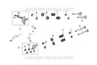 INLAAT UITLAATKLEP TUIMELARM voor SYM GTS 125 EFI (LN12W1-F) (L2) 2012