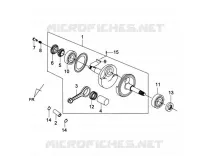 KRUKAS voor SYM GTS 125 EFI (LN12W1-F) (L2) 2012