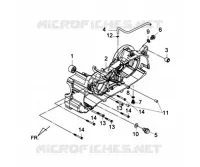 LINKER CARTER voor SYM GTS 125 EFI (LN12W1-F) (L2) 2012