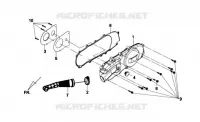 LINKER CARTERDEKSEL voor SYM GTS 125 EFI (LN12W1-F) (L2) 2012