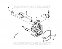 RECHTER CARTER voor SYM GTS 125 EFI (LN12W1-F) (L2) 2012