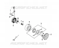 STARTMOTOR   KOPPELING BUITEN voor SYM GTS 125 EFI (LN12W1-F) (L2) 2012