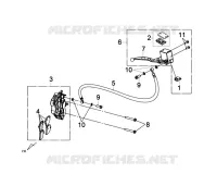 VOOR REM voor SYM GTS 125 EFI (LN12W1-F) (L2) 2012