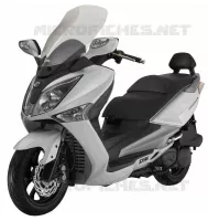 WIT voor SYM GTS 125 EFI (LN12W1-F) (L2) 2012