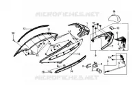 KUIP / ACHTERLICHT voor SYM GTS 125 EURO 3 (LM12W3-6) (K8) 2008