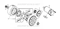 Startmotor /ONTSTEKING voor SYM GTS 125 EURO 3 (LM12W3-6) (K8) 2008