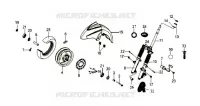VOORWIEL / VORK voor SYM GTS 125 EURO 3 (LM12W3-6) (K8) 2008