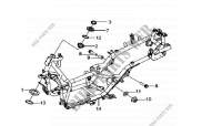 CHASSIS voor SYM GTS 125 EURO 3 (LM12W3-F) (K8) 2008